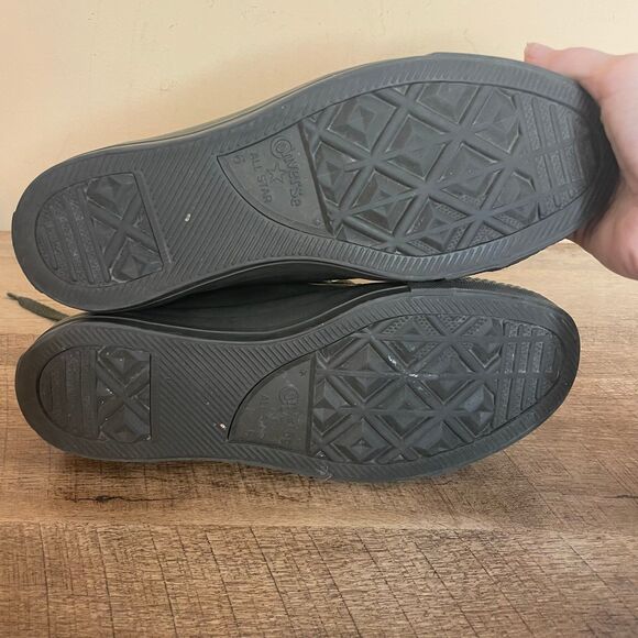 Converse All Star Rubber Hi sneakers Army Green men’s 6 women’s 8 shoes - Picture 4 of 7